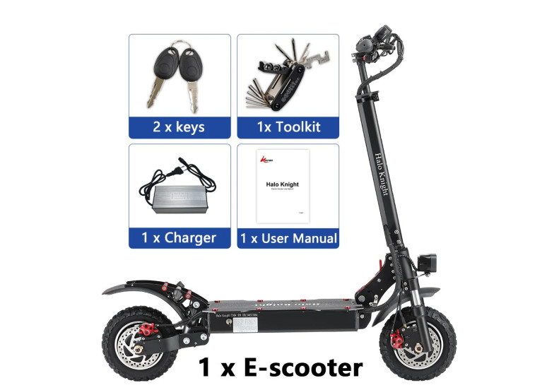 Hulajnoga elektryczna Halo Knight T104 (2000W, 52V, 21Ah)